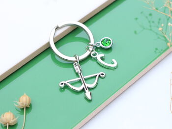 Personalised Archery Keyring, Bow And Arrow, Archer Gift, 2 of 9