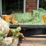 Cotton And Velvet Quilted Sofa Blanket Cover | 200 X 90cm, thumbnail 1 of 6