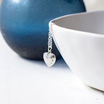 Tiny Heart Locket Necklace, 5 of 8