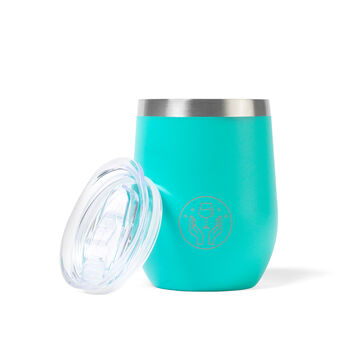 Turquoise Insulated Wine Tumbler, 8 of 9