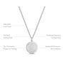 St Christopher Protect Us Necklace Sterling Silver, thumbnail 3 of 10