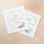 Set Of 10 Floral Foil Baby Shower Thank You Seed Favour, thumbnail 1 of 3