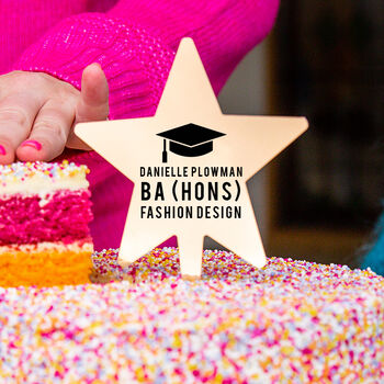 Personalised Graduation Star Cake Topper, 2 of 7