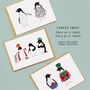 Silly Penguins Christmas Card Pack, thumbnail 2 of 9