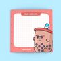 Cute Bubble Tea Sticky Notes, thumbnail 1 of 6