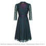 Lace Bridesmaids Dresses In Emerald And Blackcurrant, thumbnail 4 of 8