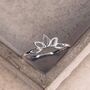 925 Sterling Silver Crown Stacker Ring, Boho Jewellery, thumbnail 2 of 12