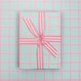 Luxury Pink Grid, Wrapping Paper, thumbnail 1 of 6