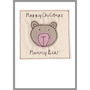 Personalised Bear 1st Christmas Card For Boy Or Girl, thumbnail 8 of 10