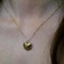 Hug Heart 18 K Gold Plated Pendant Necklace, thumbnail 4 of 12