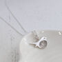 Silver Fingerprint Robin Charm, thumbnail 2 of 6