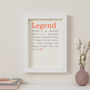 Legend Definition Personalised Retirement Card, thumbnail 2 of 6