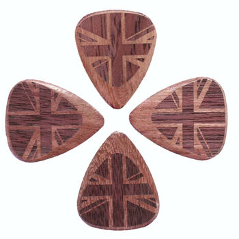Flag Tones Union Jack Tin Of Four Guitar Picks, 4 of 8
