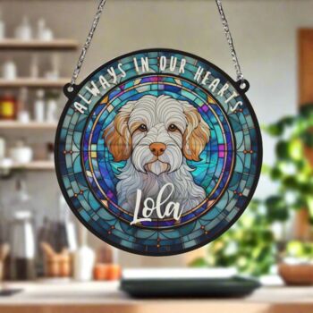 Clumber Spaniel Memorial Suncatcher, 3 of 6