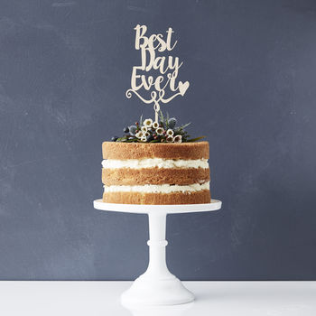 'Best Day Ever' Decorative Cake Topper, 5 of 6