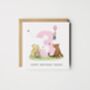 Personalised Winnie The Pooh Granddaughter 1st Birthday Card *Age + Colour Options, thumbnail 3 of 6