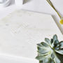 Couples Personalised Marble Serving Board, thumbnail 2 of 5