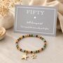 50th Birthday Star Stretch Bracelet, thumbnail 1 of 6
