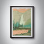 Yoho National Park Canada Travel Poster Art Print, thumbnail 1 of 6