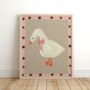 Goose With A Bow Print, thumbnail 1 of 2