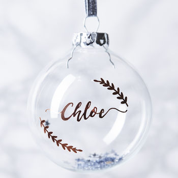 Personalised Sequin Christmas Bauble, 4 of 7