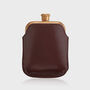 Copper Hip Flask With Engraved Vintage Leather Sleeve, thumbnail 4 of 5