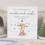Personalised Auntie And Uncle Christmas Card, thumbnail 1 of 7