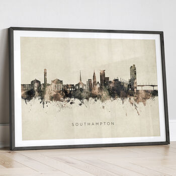 Southampton Skyline Cityscape Art Print, 12 of 12