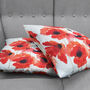 Poppy Cushion Cover, Double Sided Coquelicots Printing, thumbnail 4 of 7