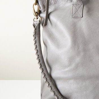 Fair Trade Classic Leather Handbag Detachable Strap, 11 of 12
