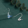 Sterling Silver Blue Sea Dragon Drop Earrings With Hooks, thumbnail 3 of 10