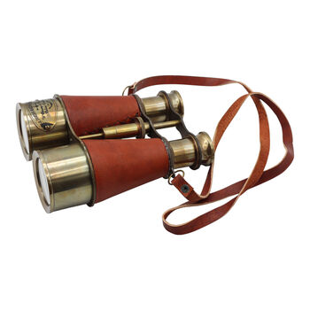 Personalised Bronze Binoculars With Leather Case, 7 of 12
