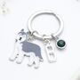 Husky Personalised Keyring Dog Owner Gift, thumbnail 1 of 7