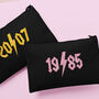 Personalised Birthday Gift For Her Year Of Birth Make Up Bag, thumbnail 3 of 4