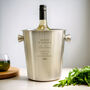 Personalised Free Text Stainless Steel Ice Bucket, thumbnail 3 of 4