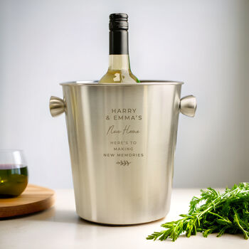 Personalised Free Text Stainless Steel Ice Bucket, 3 of 4