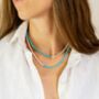 Turquoise Howlite And Sterling Silver Necklace Or Bracelet, thumbnail 3 of 11