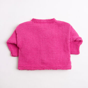 Baby Cotton Cardigan Easy Knitting Kit, 3 of 9