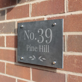 Personalised Leaf House Sign New Home Gift, 2 of 4