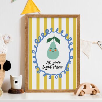 Modern Christian Nursery Print Set Of Three, 5 of 6