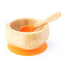 Bamboo Bowl And Spoon Set Orange, thumbnail 3 of 6