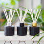 Personalised Matt Black Diffuser Bottle And Reed Set, thumbnail 4 of 6