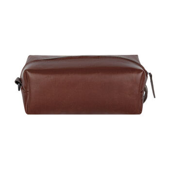 Personalised Leather Classic Wash Bag/Dopp Kit, 9 of 10