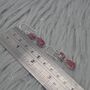 Red Ruby Silver Earrings: Teardrop Dangle, thumbnail 4 of 8
