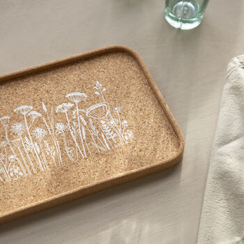 Cork Tray | Flowers, 3 of 4