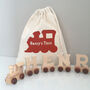 Personalised Wooden Name Train, thumbnail 3 of 4