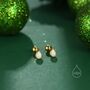 Tiny Opal Droplet Screw Back Earrings, thumbnail 7 of 9
