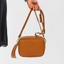 Caramel Leather Box Handbag, thumbnail 4 of 11
