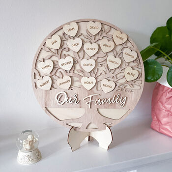 Personalised Wooden Family Tree, 2 of 4