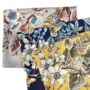 Blue Floral Antique Large Square Scarf, thumbnail 1 of 7